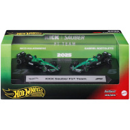 Hot Wheels F1 sada 2 autíček - Sauber: Hulkenberg + Bortoleto - Mattel
