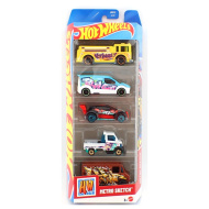 Hot Wheels Metro Sketch 5dílná sada autíček 1:64 – Mattel