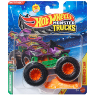 Hot Wheels Monster Trucks: Battitude fialové monster autíčko 1/64 - Mattel