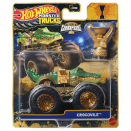 Hot Wheels Monster Trucks: Crocovile – šampion, monster autíčko s pohárem v měřítku 1:64 - Mattel