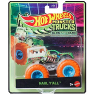 Hot Wheels Monster Trucks: Haul Y’all autíčko svítící ve tmě v měřítku 1:64 – Mattel