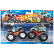 Hot Wheels Monster Trucks: Poo Poo Platter vs Fruit Smasher autíčka, balení 2 ks, 1:64 - Mattel