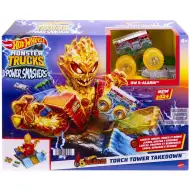 Hot Wheels: Monster Trucks Power Smashers ohnivá příšera dráhová sada - Mattel