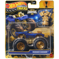 Hot Wheels Monster Trucks: Rodger Dodger vítězné monster autíčko s pohárem 1/64 - Mattel