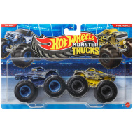 Hot Wheels Monster Trucks: The 909 vs Pure Muscle, balení 2 ks autíček 1/64 - Mattel