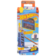 Hot Wheels: Turbo startovací garáž s 2 autíčky - Mattel