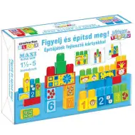 Hraj a uč se! Pozoruj a stavěj! Stavební hra s vývojovými kartami - D-Toys