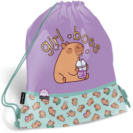 ICO: Lizzysuli Lollipop Capybara – vzorovaný vak na tělocvik, sportovní vak