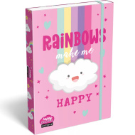 ICO: Lizzysuli Lollipop Rainbow desky na sešity s gumičkou A4