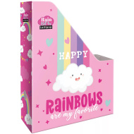 ICO: Lizzysuli Lollipop Rainbow obal na dokumenty s duhovým vzorem ve velikosti A4