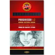 ICO: Progresso grafitová tužka 8911/2B 12ks Koh-I-Noor