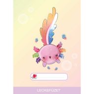 ICO: Sešit formátu A5 s motivem ježka a axolotla