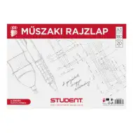 Ico: Studentský technický výkresový papír jako dárek ve sběrateli dokumentů A3.