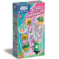 Idea! Magic Garden sada na výrobu zvýrazňovačů - Clementoni