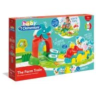 Interaktivní barevný vláček pro miminka se sadou farmářských doplňků