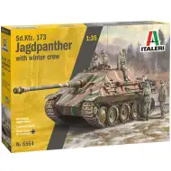 Italeri 1/35 Sd.Kfz.173 Jagdpanther tank s posádkou v zimních uniformách model