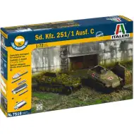 Italeri 1/72 Sd. Kfz. 251/1 Ausf. C polopásový obrněný vůz 2ks modelová sada