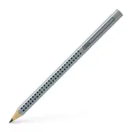 Jumbo Grip grafitová tužka B stříbrná - Faber-Castell