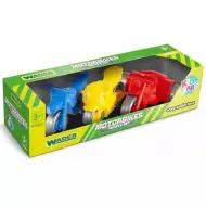Kid Cars 3dílná sada motocyklů - Wader
