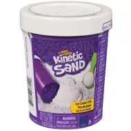Kinetic Sand: Zmrzlinová krabička s bílou pískovou hmotou - Spin Master