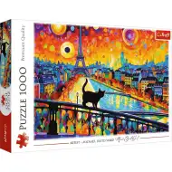 Kočka v Paříži 1000 dílků HQ puzzle - Trefl