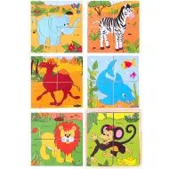 Kostková skládačka - Safari zvířata