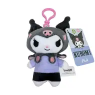 Kuromi plyšová taška s klipem, 12 cm