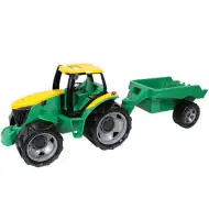 LENA: Obří traktor s přívěsem zeleno/žlutý 93cm