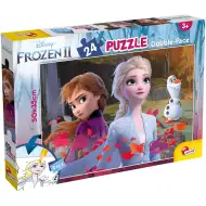 Ledové království 2 2 v 1 24dílné puzzle a omalovánka 50x35 cm - Lisciani