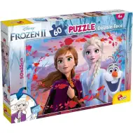 Ledové království 2 2 v 1 60dílné puzzle a omalovánka 50x35 cm – Lisciani