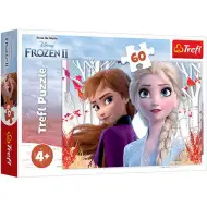 Ledové království 2: Anna a Elsa na kouzelném dobrodružství, puzzle 60 dílků - Trefl