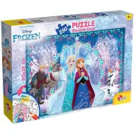 Ledové království 2 v 1, 250dílné puzzle a omalovánka 50x35 cm - Lisciani