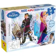 Ledové království 2 v 1 maxi 35dílné puzzle a omalovánky 70x50 cm – Lisciani