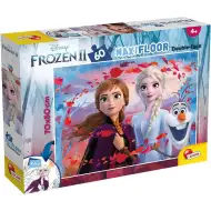 Ledové království 2 v 1 maxi 60dílné puzzle a omalovánka 70x50 cm - Lisciani