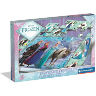 Ledové království interaktivní 24dílné podlahové puzzle - Clementoni