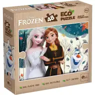 Ledové království sestry 2 v 1 48dílné Eco mini puzzle a omalovánka 35x25 cm - Lisciani
