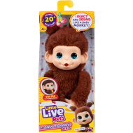 Little Live Pets: Mini Maki Chikki Cherry interaktivní hnědá opička