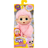 Little Live Pets: Mini Maki Luna Lemon interaktivní růžová opice