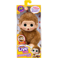 Little Live Pets: Mini Maki Pepi Peach interaktivní krémová opička