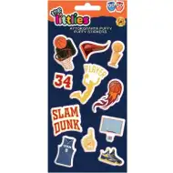 Littlies: Basketbal 3D puffy nálepky sada 10x22cm vzor