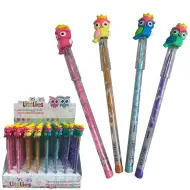 Littlies: HB grafitová tužka s vysouvacím mechanismem s motivem sovy, různé varianty, 1 ks