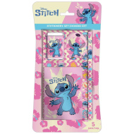 Luna: Disney Stitch 5dílná růžová psací sada