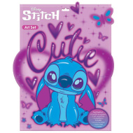 Luna: Disney Stitch Art Set omalovánka s 6 fixami a samolepkami