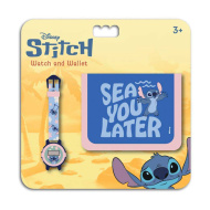 Luna: Disney Stitch digitální hodinky a peněženka – sada
