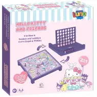 Luna: Hello Kitty 2 v 1 společenská hra – Čtyři v řadě a Hadi a žebříky