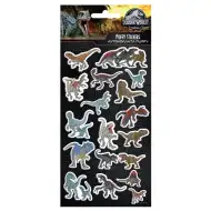 Luna: Jurassic World 3D nadýchaná sada samolepek na archu 10x22 cm
