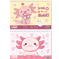 Luna: Must Axolotl skicák A4, 30 listů, v různých provedeních