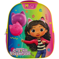 Luna: Must Team 3D Gabi domeček pro panenky zaoblený školkový batoh 26x10x32 cm