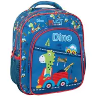 Luna: Must Team dinosaur zaoblený dvoukomorový školkový batoh 27x10x31 cm