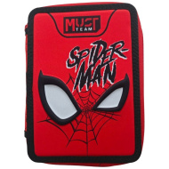 Luna: Must Team penál s motivem Spider-Mana, dvoupatrový, plně vybavený, 15x5x21 cm